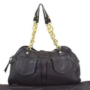 Bvlgari Black Leather shoulder bag